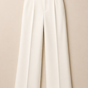 Ivory Wide-Leg Trousers